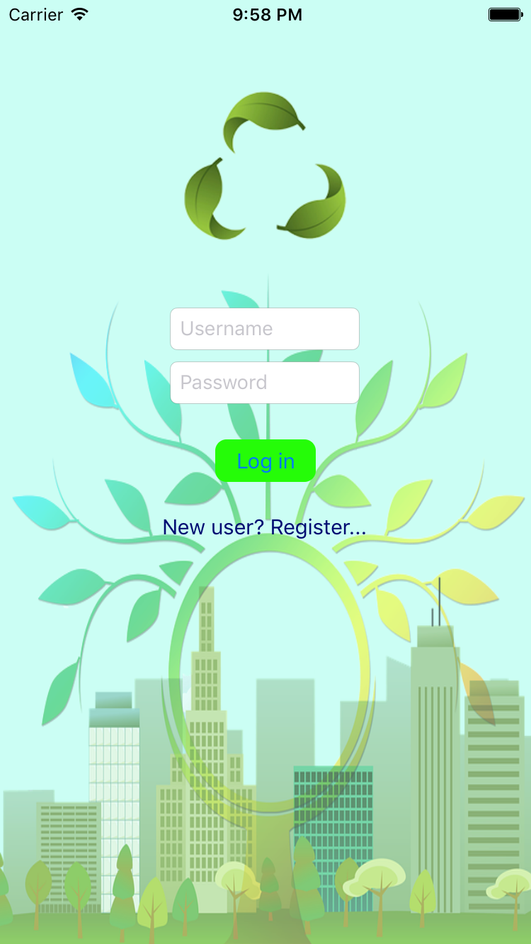 login page